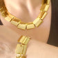 Vintage Iconic Paco Rabanne Cubic Jewelry Set Art Deco Style