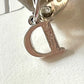 Dior Ribbon Silver Charm Pin Brooch