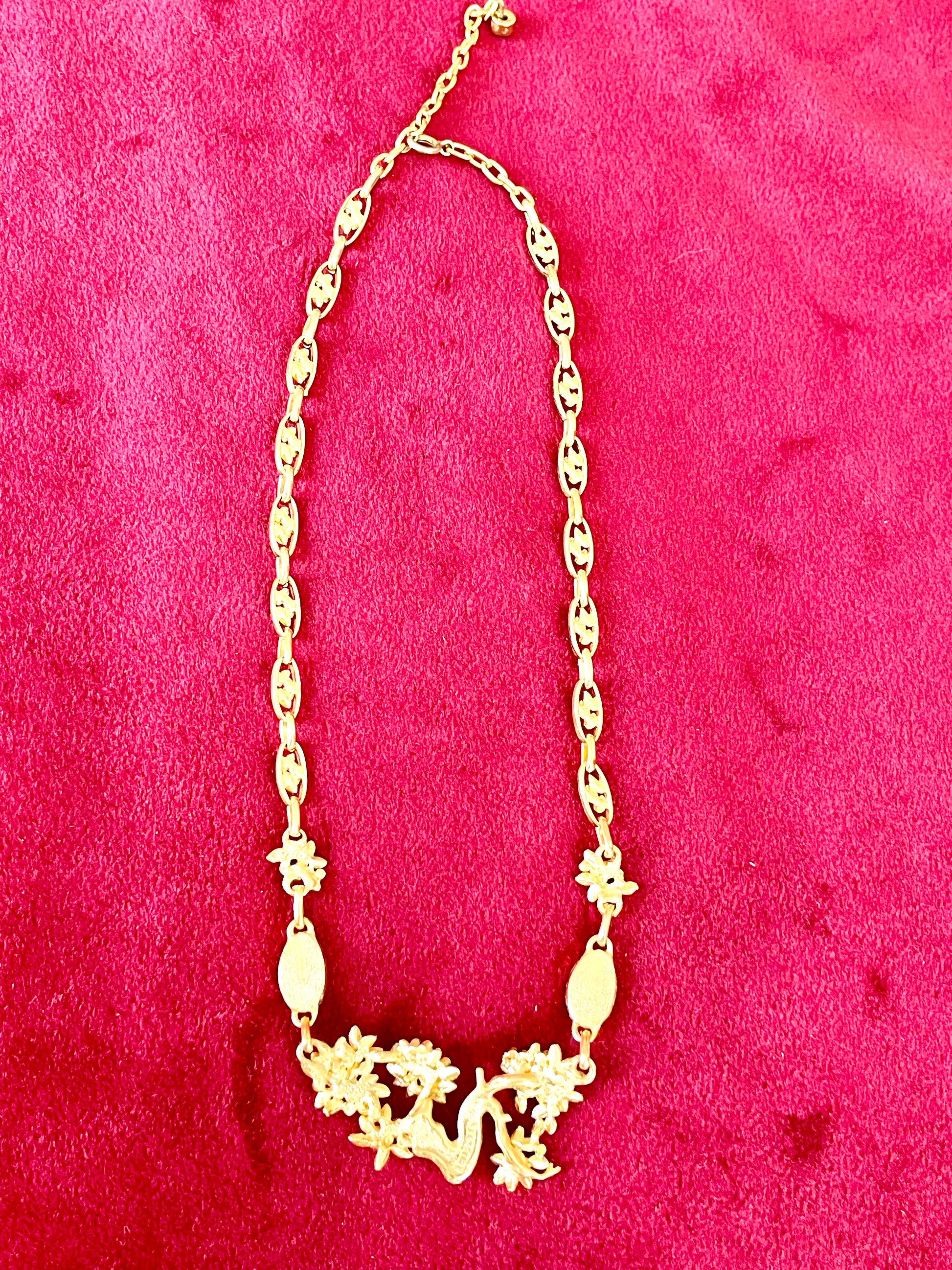east indian poth Orena Vintage Gold Chain Necklace – 1980s Collection – UpcycledVintaByRania / ByR
