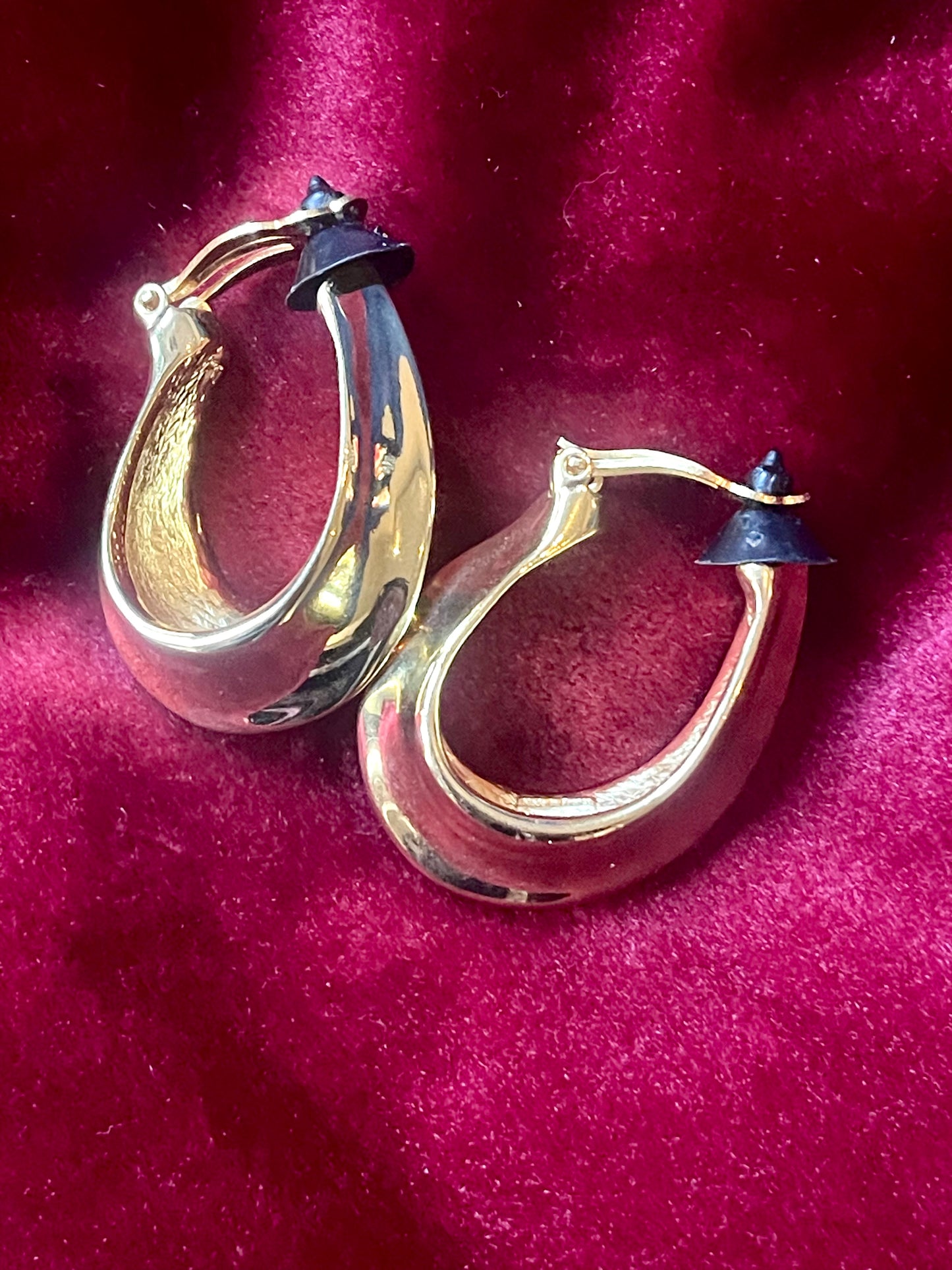 Vintage Yves Saint Laurent Hoop 80s Earrings