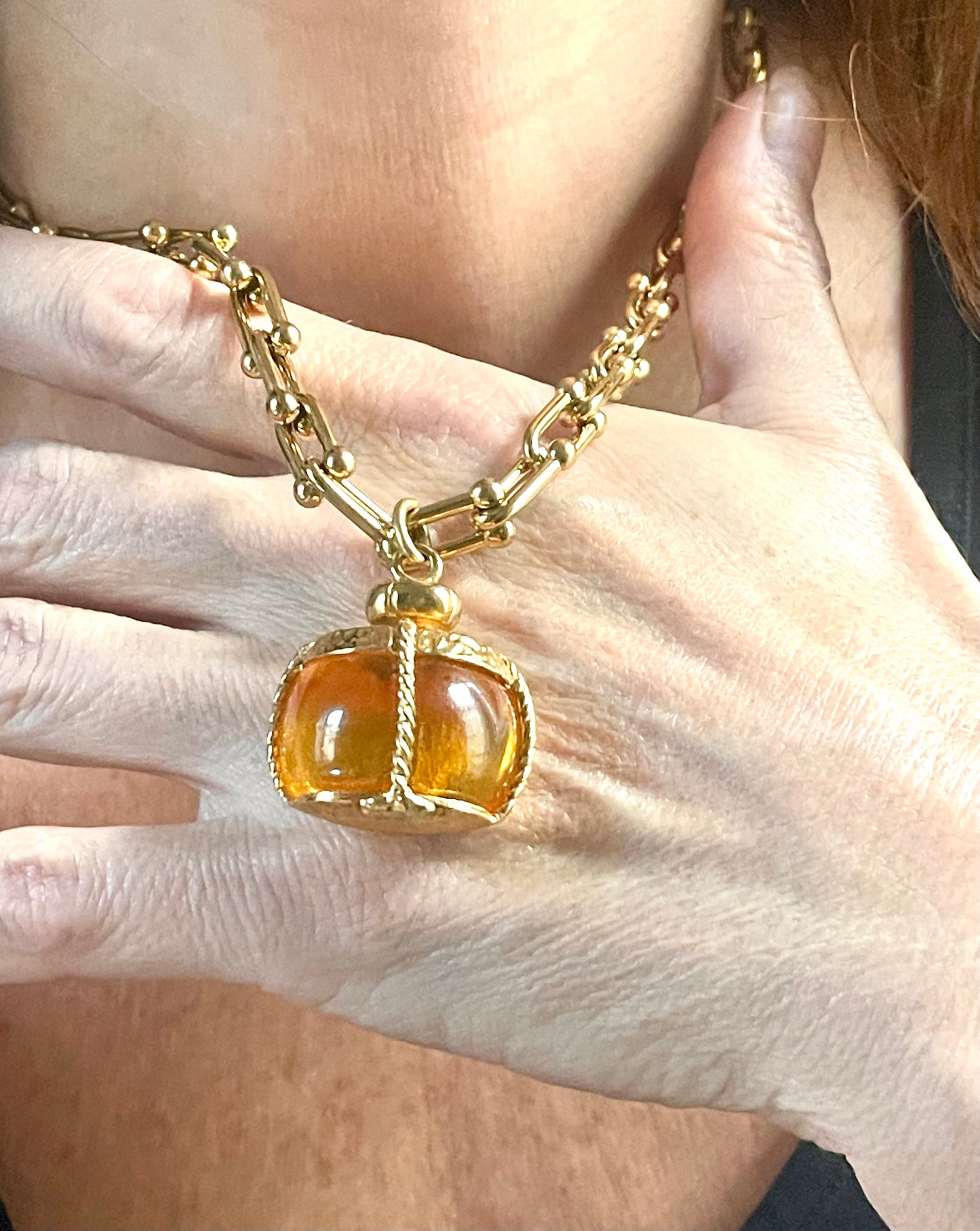 Yves Saint Laurent Vintage Champagne Authentic Pendant