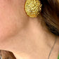 Vintage 80’s clip on earrings, repurposed with 18KG classic designer collectibles 