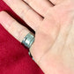 Anillo de metal gris oscuro con piedra negra Arty Vintage de Yves Saint Laurent