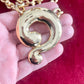 Question Mark Vintage Scarf Holder Pendant Yves Saint Laurent