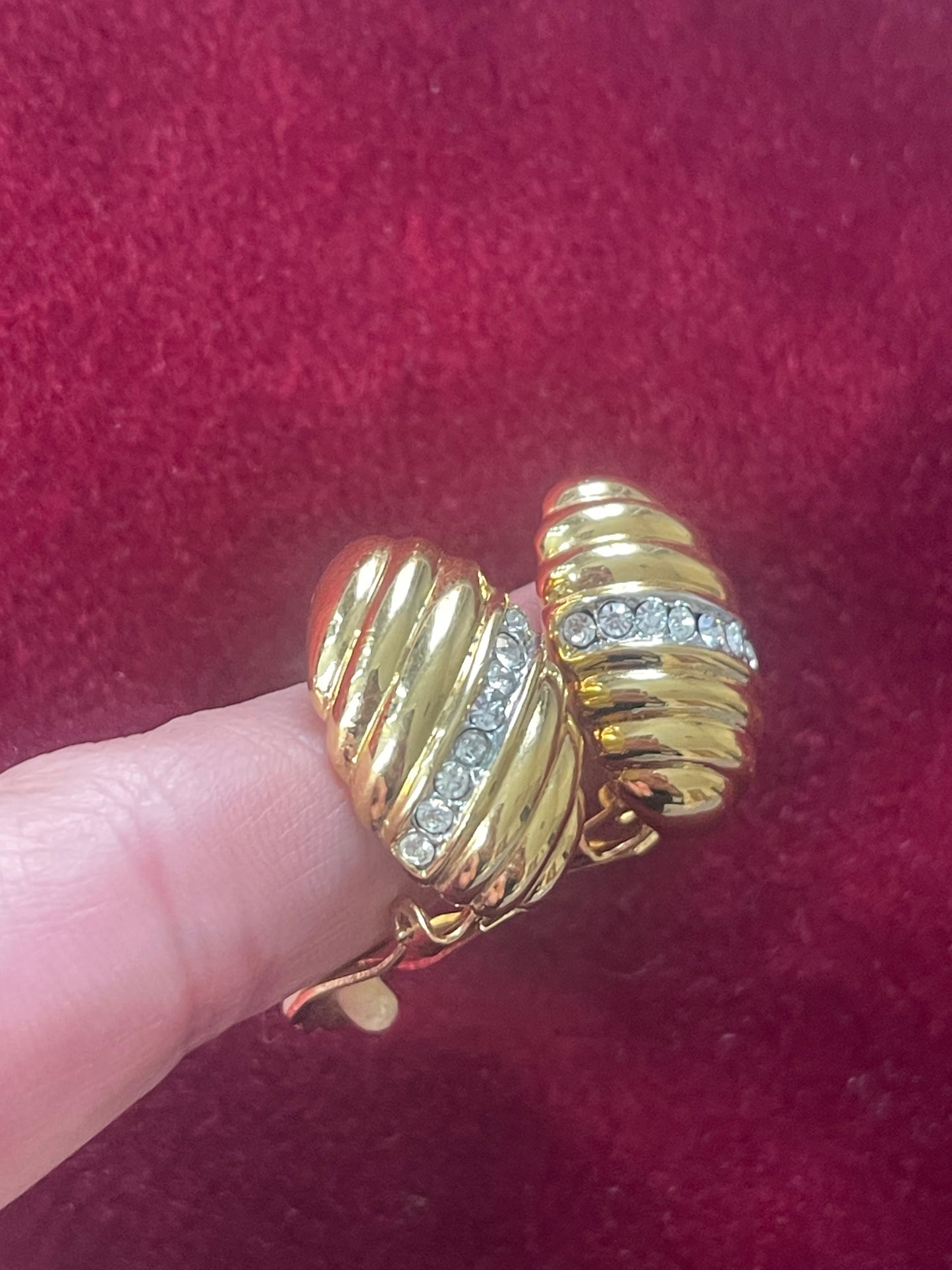 Yves Saint Laurent 70s 80s Clip-On Earrings