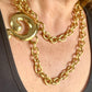 Question Mark Vintage Scarf Holder Pendant Yves Saint Laurent