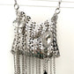 Metal & Dangling Crystal Charms Bag Style Paco Rabanne