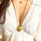 Vintage 80’s Refurbished 18K Gold Long Heart Pendant Dior Necklace