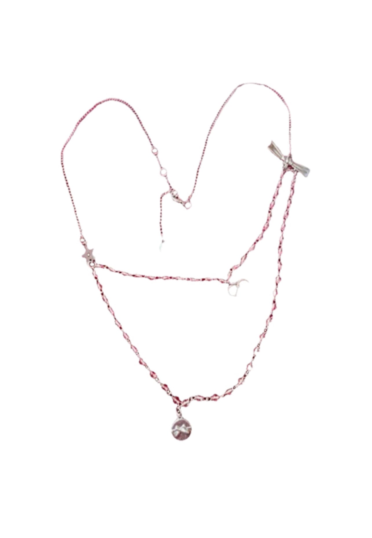 Vintage Dior Beauty Crystal & Charm necklace