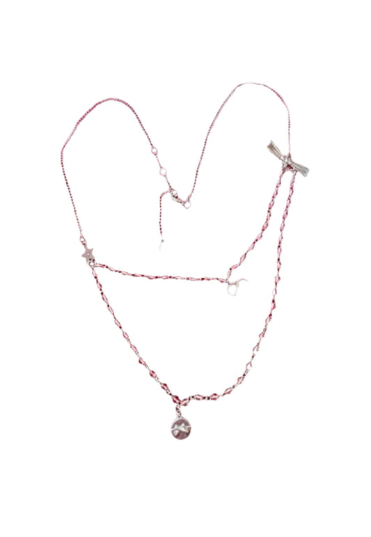 Vintage Dior Beauty Crystal & Charm necklace