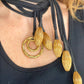 Vintage Yves Saint Laurent YSL Scarf Holder One of a Kind Art Textile Necklace