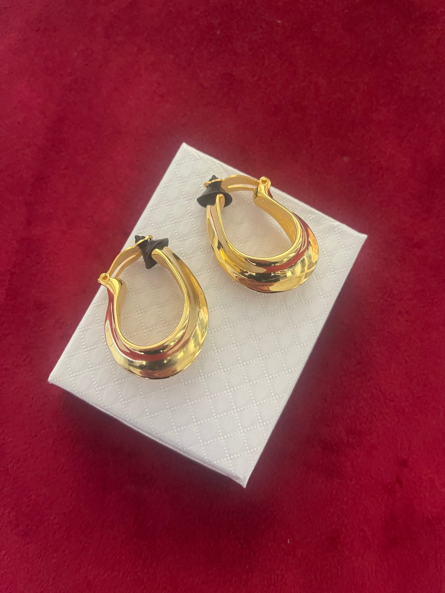 Vintage Yves Saint Laurent Hoop 80s Earrings