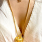 Vintage 80’s Refurbished 18K Gold Long Heart Pendant Dior Necklace