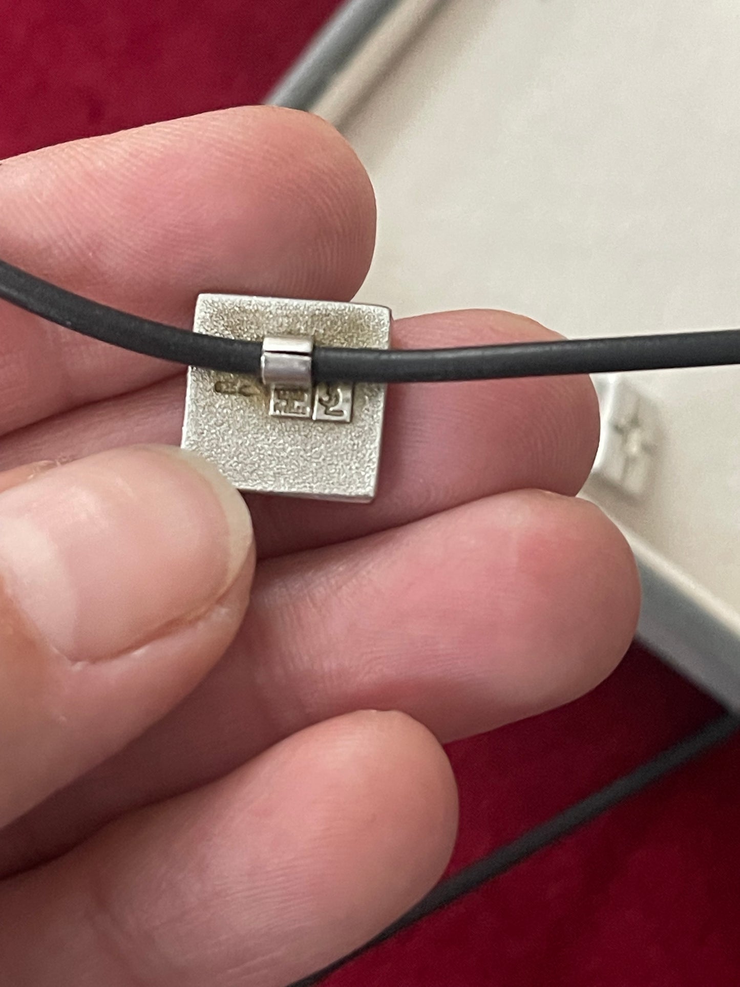 Yves Saint Laurent Vintage Silver 925 Earrings & Necklace Jewelry Set – Very Good Condition