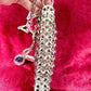 Side view Phone holder silver metal Crystal crossbody bag style Paco Rabanne Sparkle 1969 