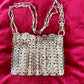Metal Bag Crystal Charms Phone Holder Style Paco Rabanne ( Style 2 )