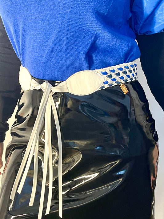 Cinturón de cuero vintage Yves Saint Laurent