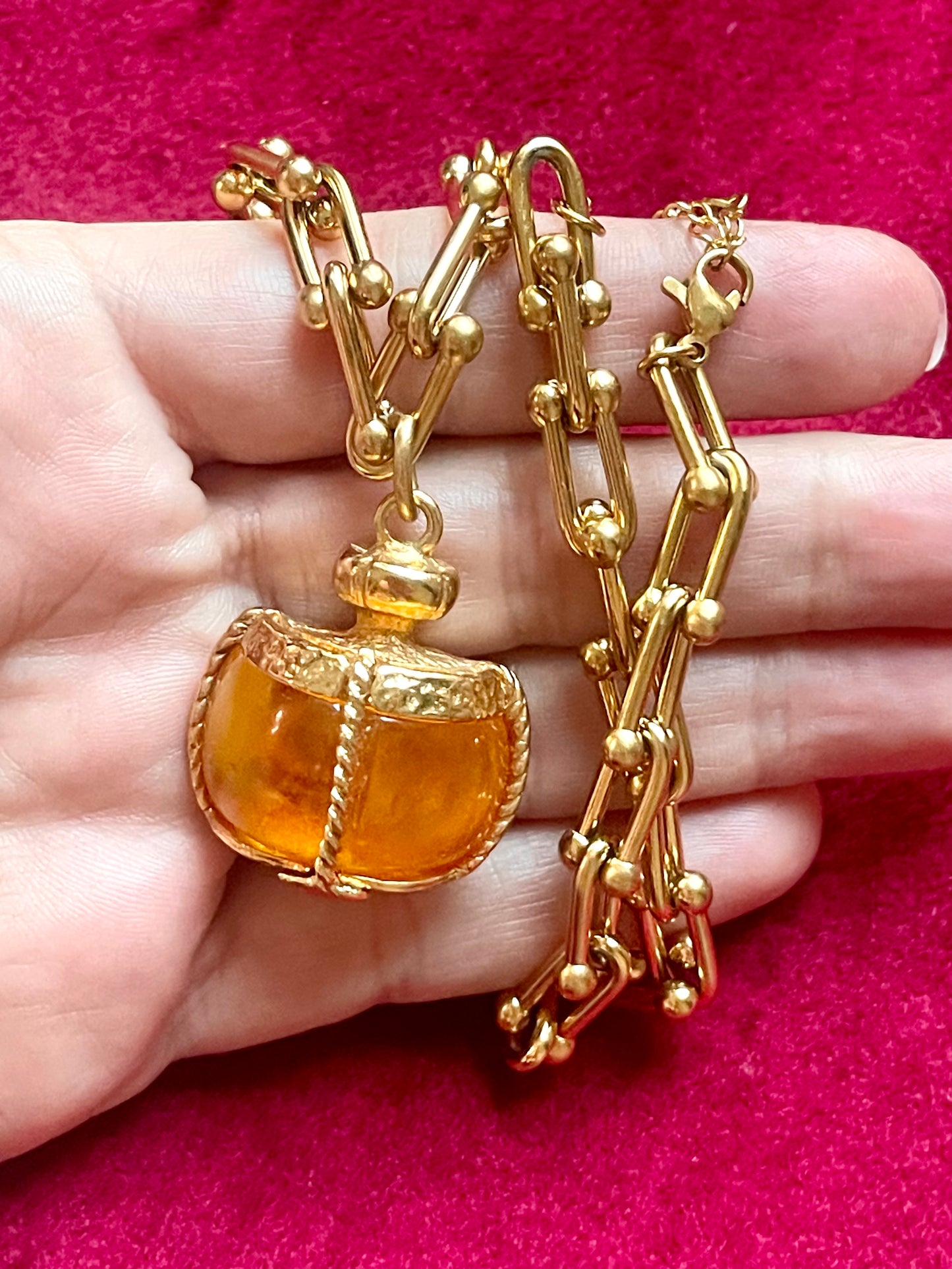 Yves Saint Laurent Vintage Champagne Authentic Pendant