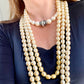 Collar vintage de perlas sintéticas de Yves Saint Laurent