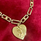 Vintage Yves Saint Laurent Authentic Heart Pendant Orena Necklace