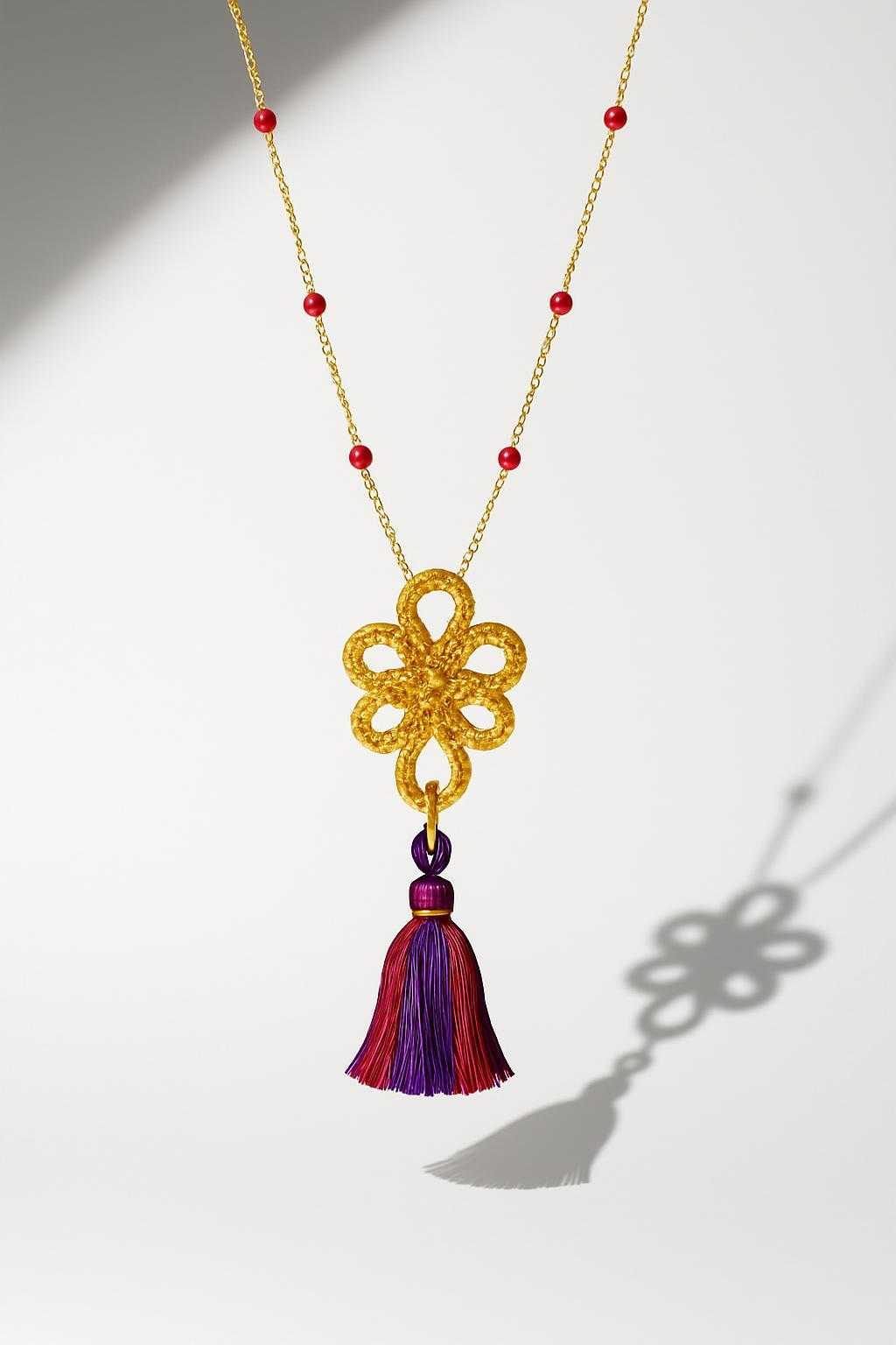 Rare Authentic Vintage Spiral Pompom Yves Saint Laurent Brooch Pendant