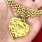 Refurbished18KG Vintage Yves Saint Laurent Love Pendant Monet Necklace