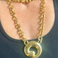 Question Mark Vintage Scarf Holder Pendant Yves Saint Laurent