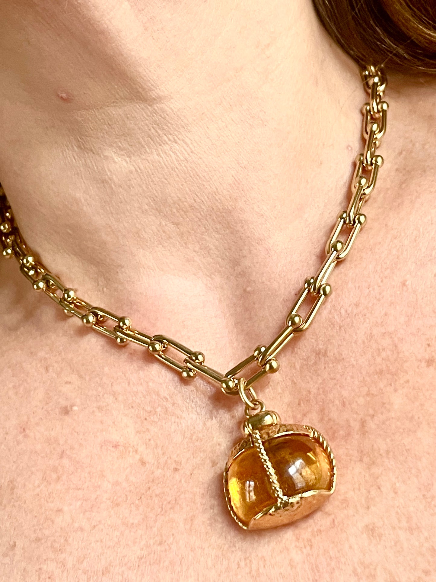 Yves Saint Laurent Vintage Champagne Authentic Pendant