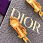 Boucles d'oreilles à épingles en or Dior