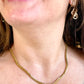 Vintage Christian Dior necklace worn, showcasing elegant gold chain and crystal detail authentic jewelry 