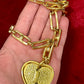 Vintage Yves Saint Laurent Authentic Heart Pendant Orena Necklace