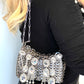Metal Bag Crystal Charms Phone Holder Style Paco Rabanne ( Style 2 )