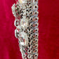 Micro Metal Phone Holder Bag  Removable Crystal Brooches Style Paco Rabanne