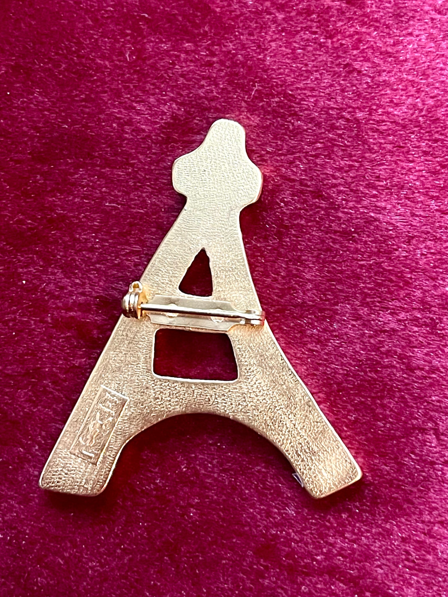 Authentic Vintage Yves Saint Laurent Eiffel Tower brooch