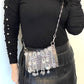 Metal Bag Crystal Charms Phone Holder Style Paco Rabanne ( Style 2 )