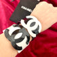 Plastic Chanel Monogram Cuff Bracelet