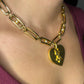 Vintage Yves Saint Laurent Authentic Heart Pendant Orena Necklace
