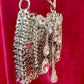 Metal Bag Crystal Charms Phone Holder Style Paco Rabanne ( Style 2 )