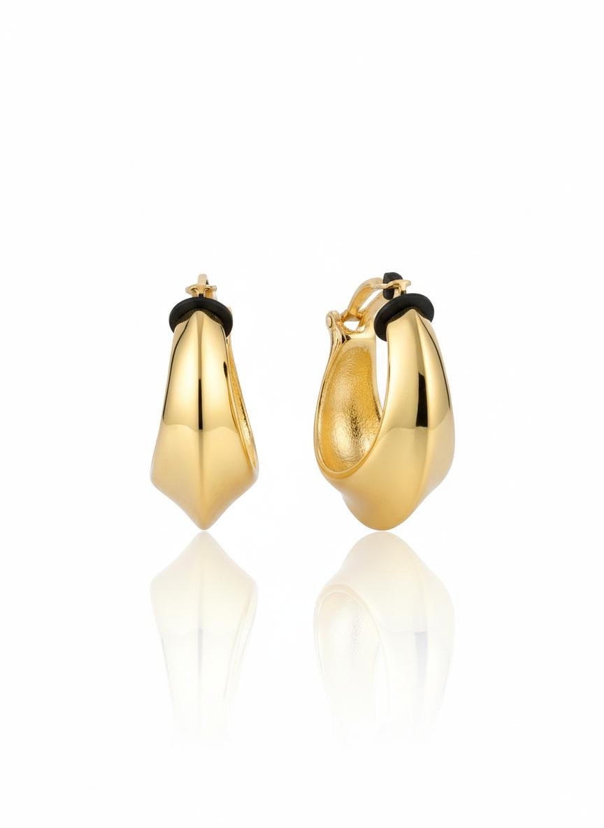 Vintage Yves Saint Laurent Hoop 80s Earrings