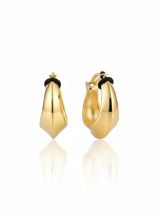 Vintage Yves Saint Laurent Hoop 80s Earrings