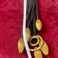 Vintage Yves Saint Laurent YSL Scarf Holder One of a Kind Art Textile Necklace