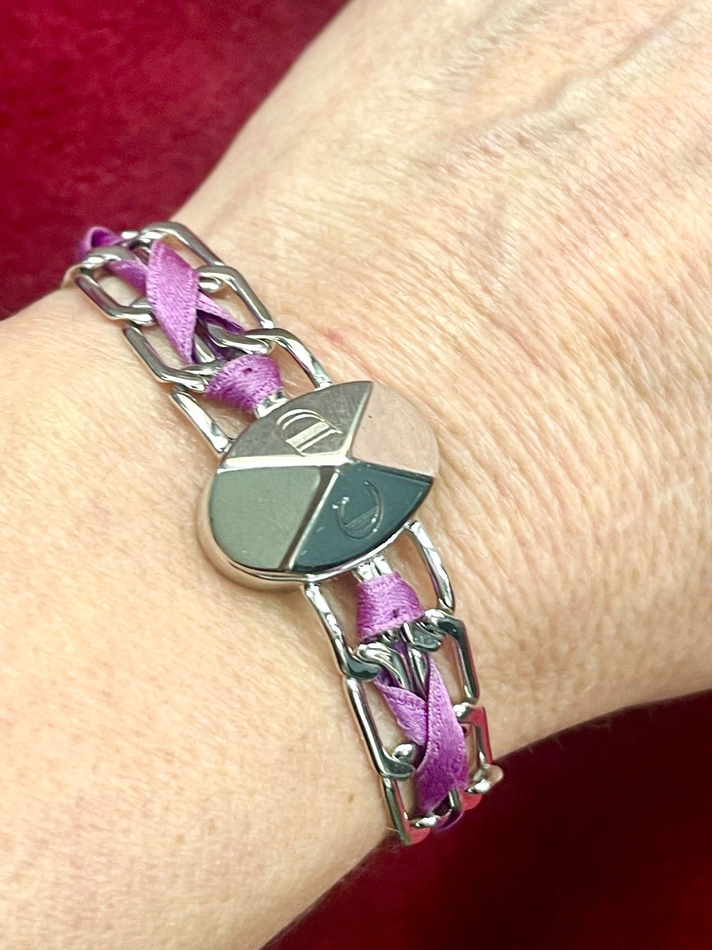 Vintage Dior Gourmet Chain Bracelet with Ribbon Detail – 1980s