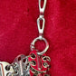 Metal & Dangling Crystal Charms Bag Style Paco Rabanne