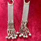 Paco Rabanne Pixel 1969 Red Silver Charms Earrings