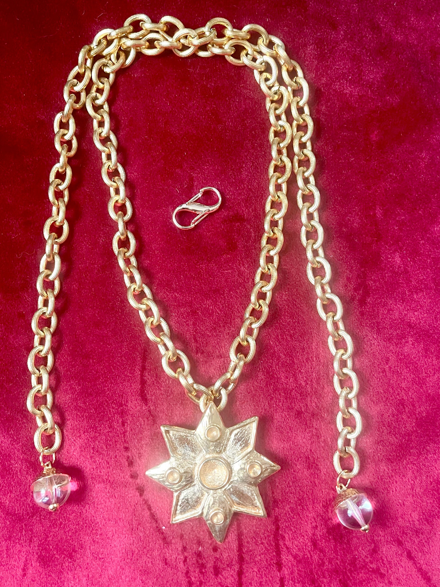 Collier pendentif étoile rare vintage Yves Saint Laurent