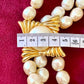 Collar vintage raro con perlas de imitación de Yves Saint Laurent
