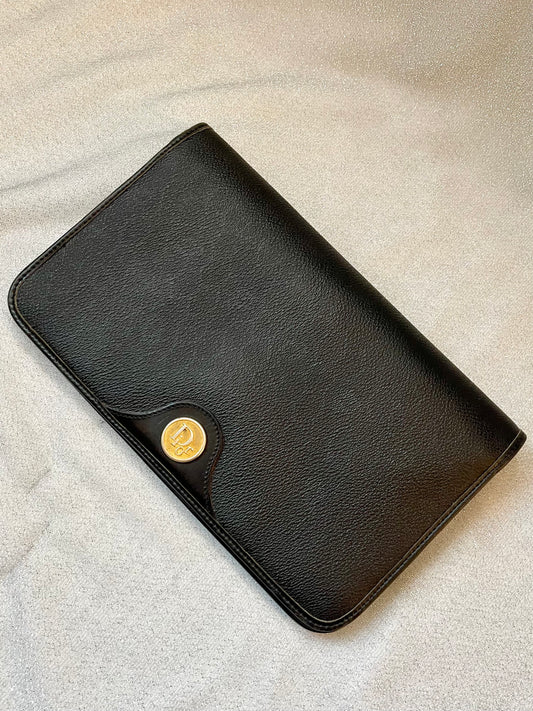 Dior Honey Bee Leather Clutch Refurbished Authentic Vintage Clutch