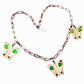 Custom Paco Rabanne Vintage Butterfly Pendant Necklace – Electric Green Accents