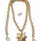 Yves Saint Laurent Vintage Rare Star Pendant Charms Necklace