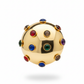 vintage sputnik gold scarf holder